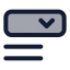 Dropdownfieldtype icon with duotone standard style