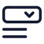 Dropdownfieldtype icon with stroke standard style