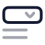 Dropdownfieldtype icon with twotone rounded style