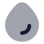Droplet icon with bulk rounded style
