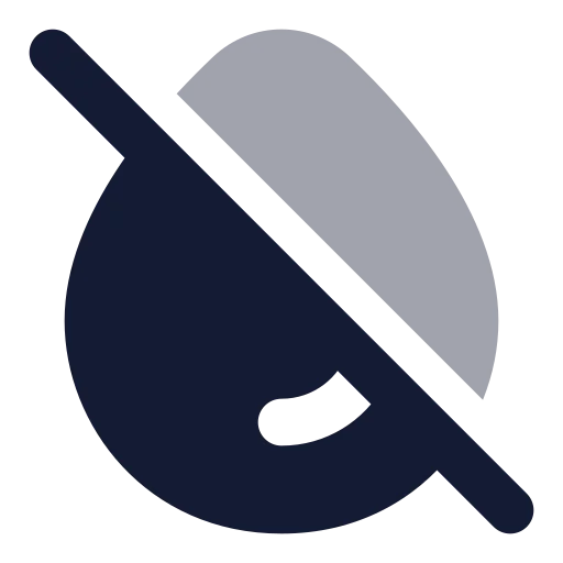 Droplet Off Icon in Bulk Rounded style