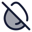 Dropletoff icon with duotone rounded style
