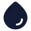 Droplet icon with solid standard style