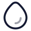 Droplet icon with twotone rounded style