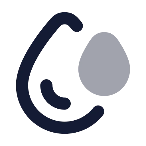 Droplets Icon in Bulk Rounded style