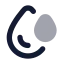 Droplets icon with bulk rounded style