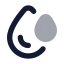Droplets icon with bulk rounded style