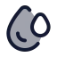 Droplets icon with duotone rounded style