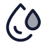 Droplets icon with duotone standard style
