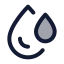 Droplets icon with duotone standard style