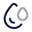 Droplets icon with twotone rounded style