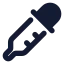 Dropper icon with solid standard style