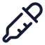 Dropper icon with stroke standard style