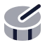 Drum icon with bulk rounded style