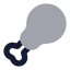 Drumstick icon with bulk rounded style