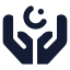 Dua icon with solid standard style