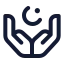 Dua icon with stroke rounded style