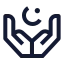 Dua icon with stroke sharp style
