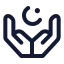 Dua icon with stroke standard style