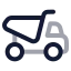 Dumptruck icon with twotone rounded style