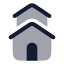 Duplex icon with bulk rounded style