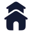 Duplex icon with solid rounded style