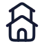 Duplex icon with stroke rounded style