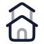Duplex icon with twotone rounded style