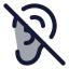 Earoff icon with duotone rounded style
