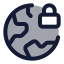 Earthlock icon with duotone standard style