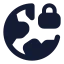 Earthlock icon with solid rounded style