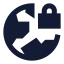 Earthlock icon with solid sharp style