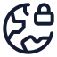 Earthlock icon with stroke standard style