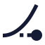 Easeincontrolpoint icon with solid sharp style