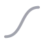 Easeinout icon with duotone rounded style