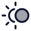 Eclipse icon with duotone standard style