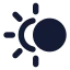 Eclipse icon with solid rounded style
