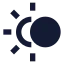 Eclipse icon with solid sharp style