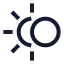 Eclipse icon with stroke sharp style
