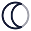 Eclipse icon with twotone rounded style