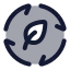 Ecoenergy icon with duotone rounded style