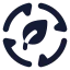 Ecoenergy icon with solid standard style