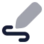 Edit icon with bulk rounded style