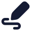 Edit icon with solid rounded style
