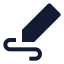 Edit icon with solid sharp style