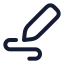 Edit icon with stroke rounded style