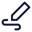 Edit icon with stroke sharp style