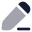Edit icon with bulk rounded style