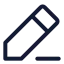 Edit icon with stroke standard style