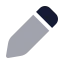 Edit icon with bulk rounded style